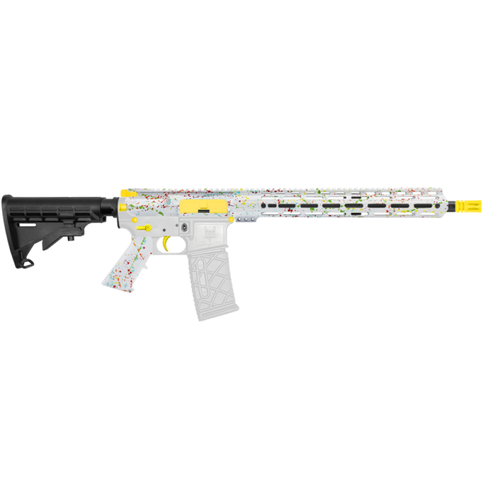 AR-15 .223/5.56 16" Barrel W/ 15'' Handguard|''WHI SPLATTER'' Carbine Kit