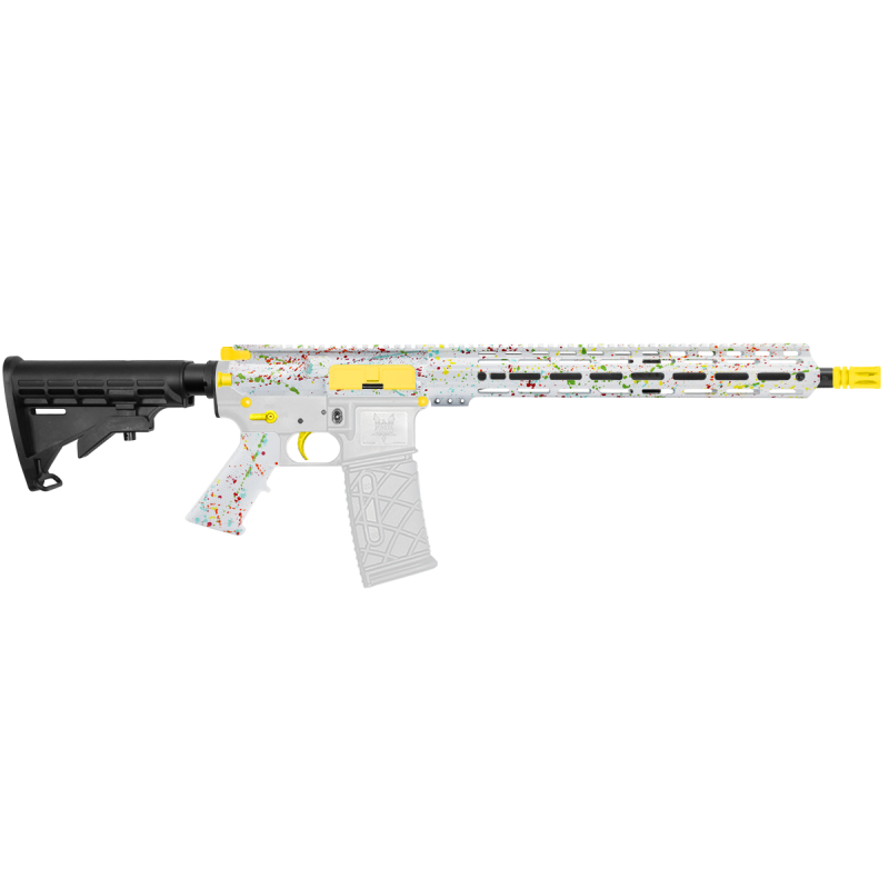 AR-15 .223/5.56 16" Barrel W/ 15'' Handguard|''WHI SPLATTER'' Carbine Kit