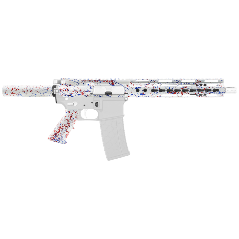 AR-15 .223/5.56 10.5" Barrel  W/ 10'' Handguard | ''WHI-BR-SPLATTER'' Pistol Kit