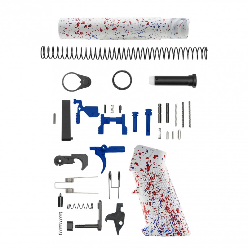 AR-15 .223/5.56 10" Barrel W/ 10'' Handguard | ''WHI-BR-SPLATTER'' Pistol Kit AR-15 .223/5.56 10" Barrel W/ 10'' Handguard | ''WHI-BR-SPLATTER'' Pistol Kit