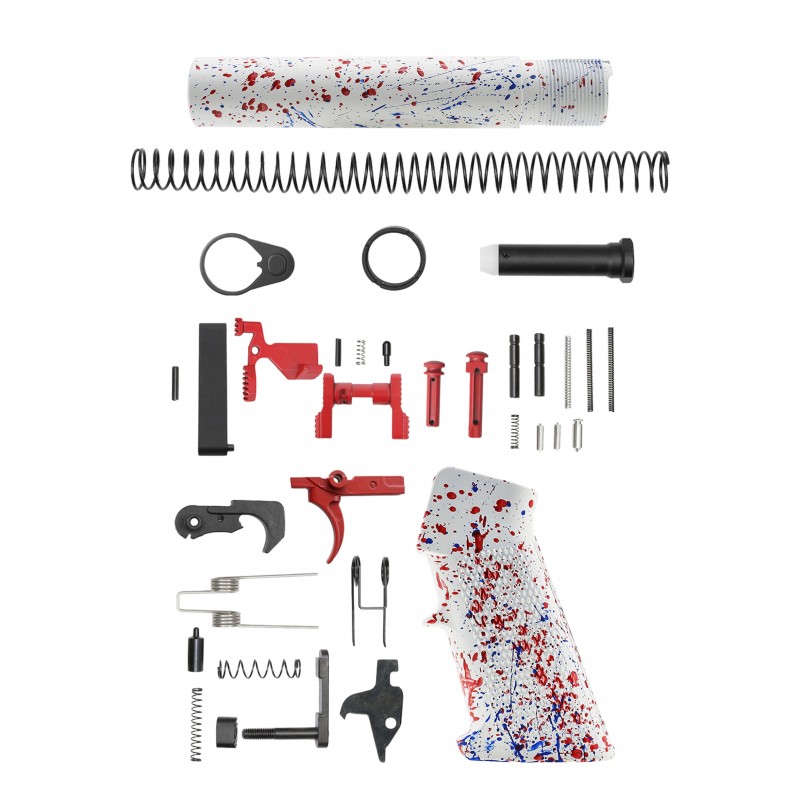 AR-15 .223/5.56 10" Barrel W/ 10'' Handguard | ''WHI-BR-SPLATTER'' Pistol Kit AR-15 .223/5.56 10" Barrel W/ 10'' Handguard | ''WHI-BR-SPLATTER'' Pistol Kit