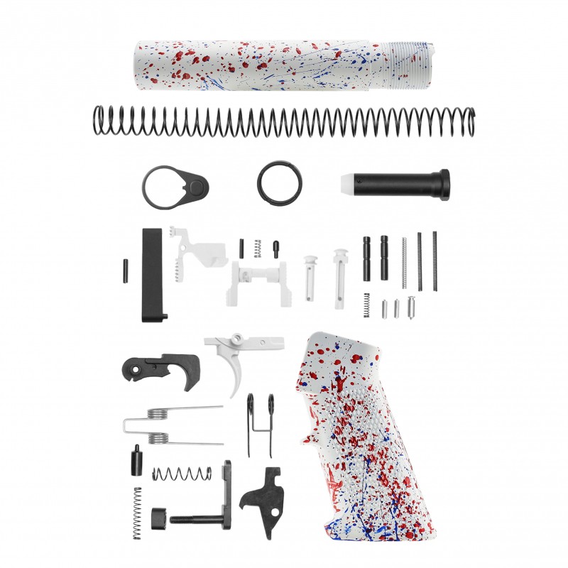 AR-15 .223/5.56 10" Barrel W/ 10'' Handguard | ''WHI-BR-SPLATTER'' Pistol Kit AR-15 .223/5.56 10" Barrel W/ 10'' Handguard | ''WHI-BR-SPLATTER'' Pistol Kit