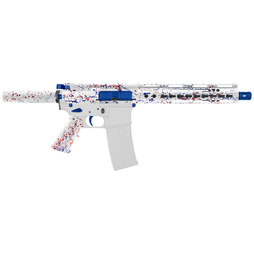 AR-15 .223/5.56 10" Barrel W/ 10'' Handguard | ''WHI-BR-SPLATTER'' Pistol Kit AR-15 .223/5.56 10" Barrel W/ 10'' Handguard | ''WHI-BR-SPLATTER'' Pistol Kit
