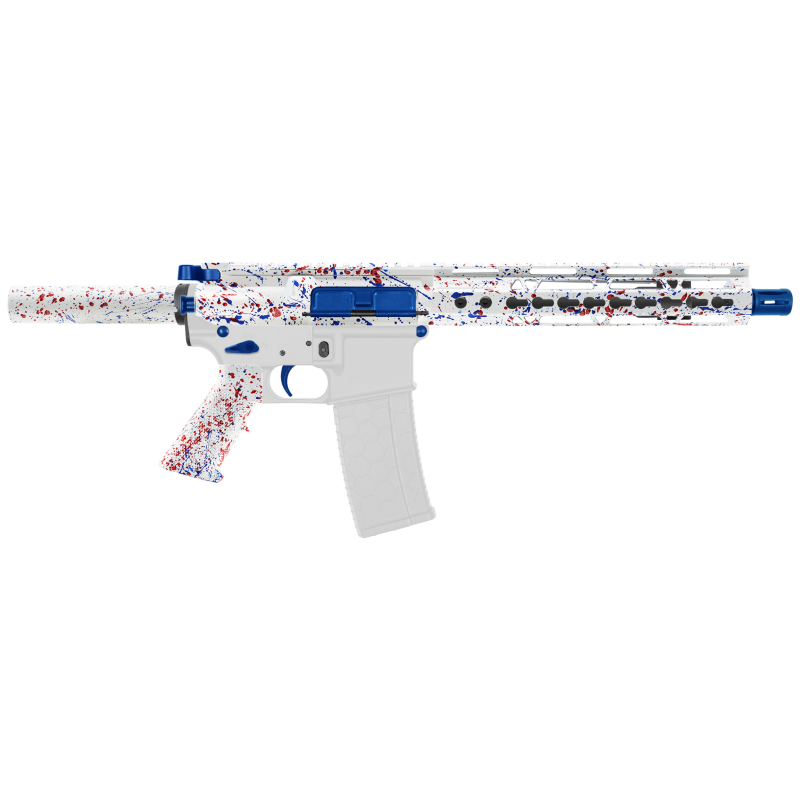 AR-15 .223/5.56 10" Barrel W/ 10'' Handguard | ''WHI-BR-SPLATTER'' Pistol Kit AR-15 .223/5.56 10" Barrel W/ 10'' Handguard | ''WHI-BR-SPLATTER'' Pistol Kit