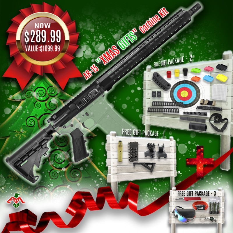 AR-15 .223/5.56 16'' BARREL 16'' KEYMOD HANDGUARD | ''XMAS GIFTS'' CARBINE KIT