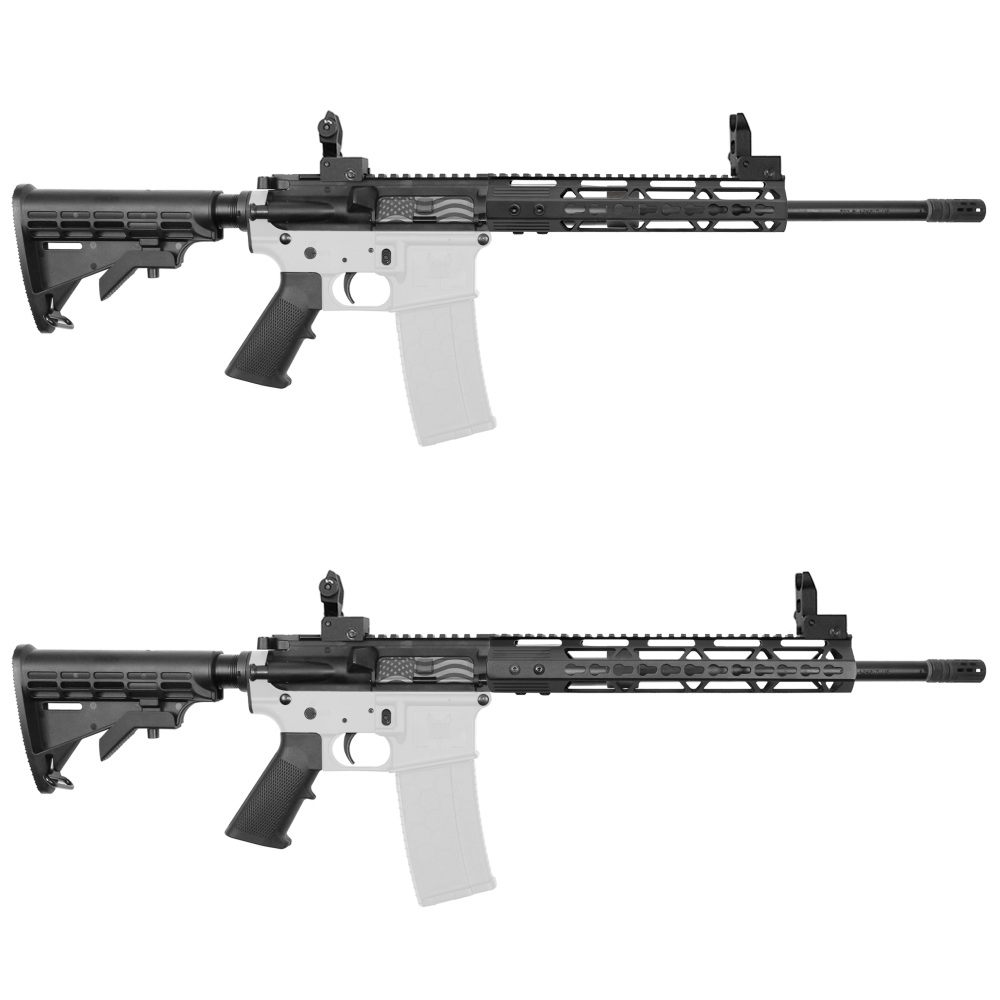 AR 300 Blackout 16'' Barrel W/10'' 12'' Handguard Option | ''OLD GLORY'' Carbine Kit