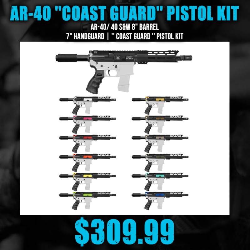AR-40/ 40 S&W 8" Barrel 7" Handguard | '' COAST GUARD '' Pistol Kit AR-40/ 40 S&W 8" Barrel 7" Handguard | '' COAST GUARD '' Pistol Kit