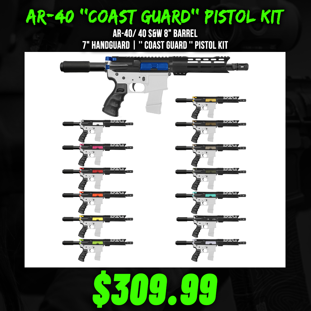 AR-40/ 40 S&W 8" Barrel 7" Handguard | '' COAST GUARD '' Pistol Kit