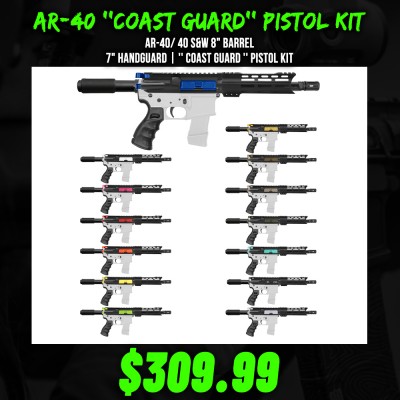 AR-40/ 40 S&W 8" Barrel 7" Handguard | '' COAST GUARD '' Pistol Kit