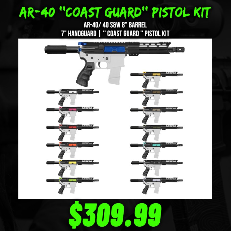 AR-40/ 40 S&W 8" Barrel 7" Handguard | '' COAST GUARD '' Pistol Kit