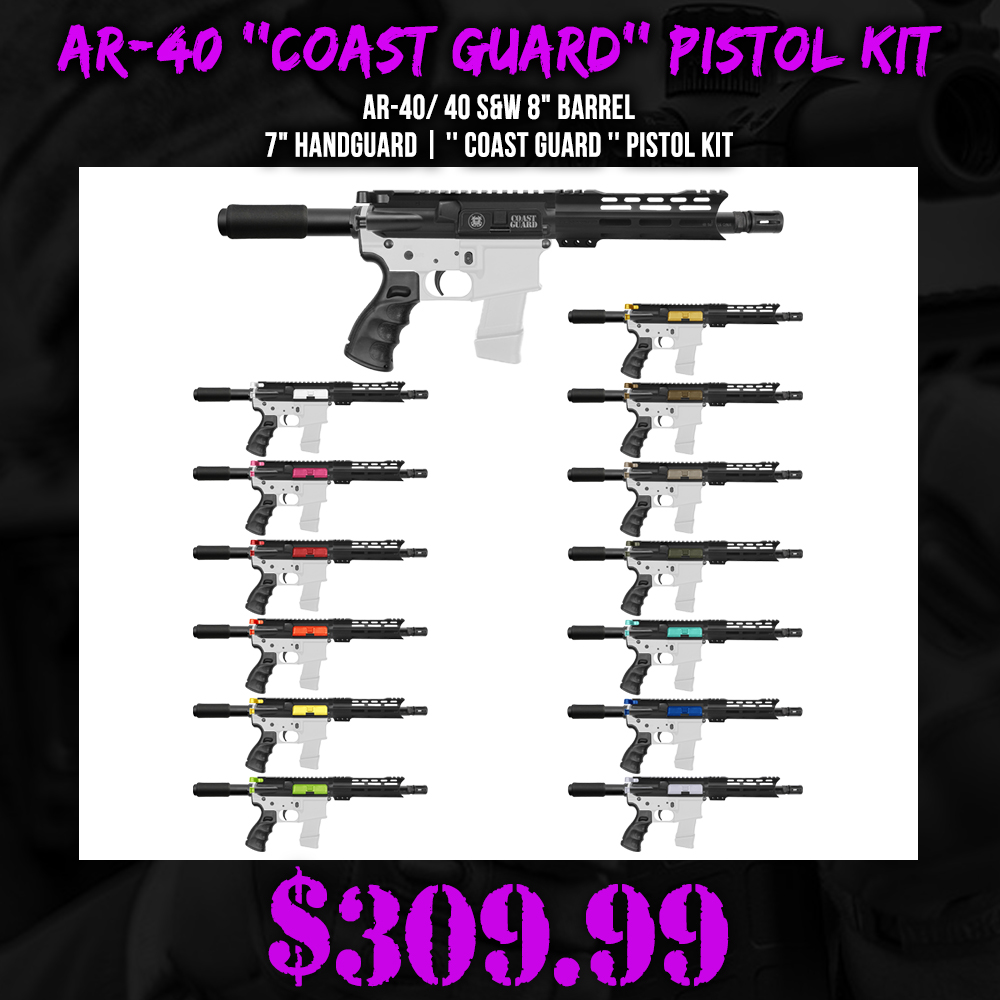 AR-40/ 40 S&W 8" Barrel 7" Handguard | '' COAST GUARD '' Pistol Kit