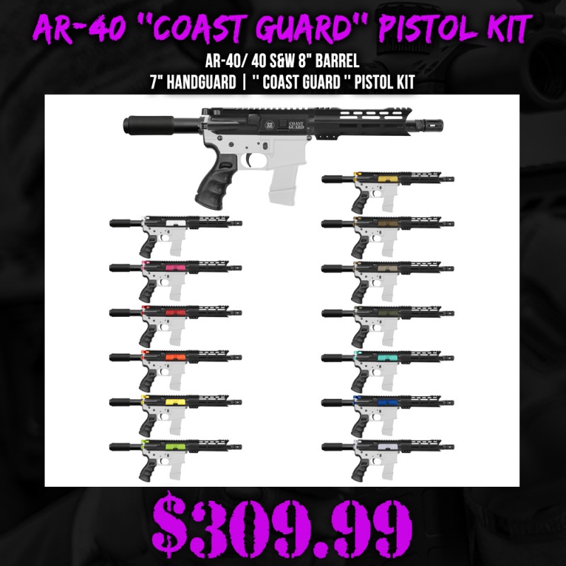 AR-40/ 40 S&W 8" Barrel 7" Handguard | '' COAST GUARD '' Pistol Kit
