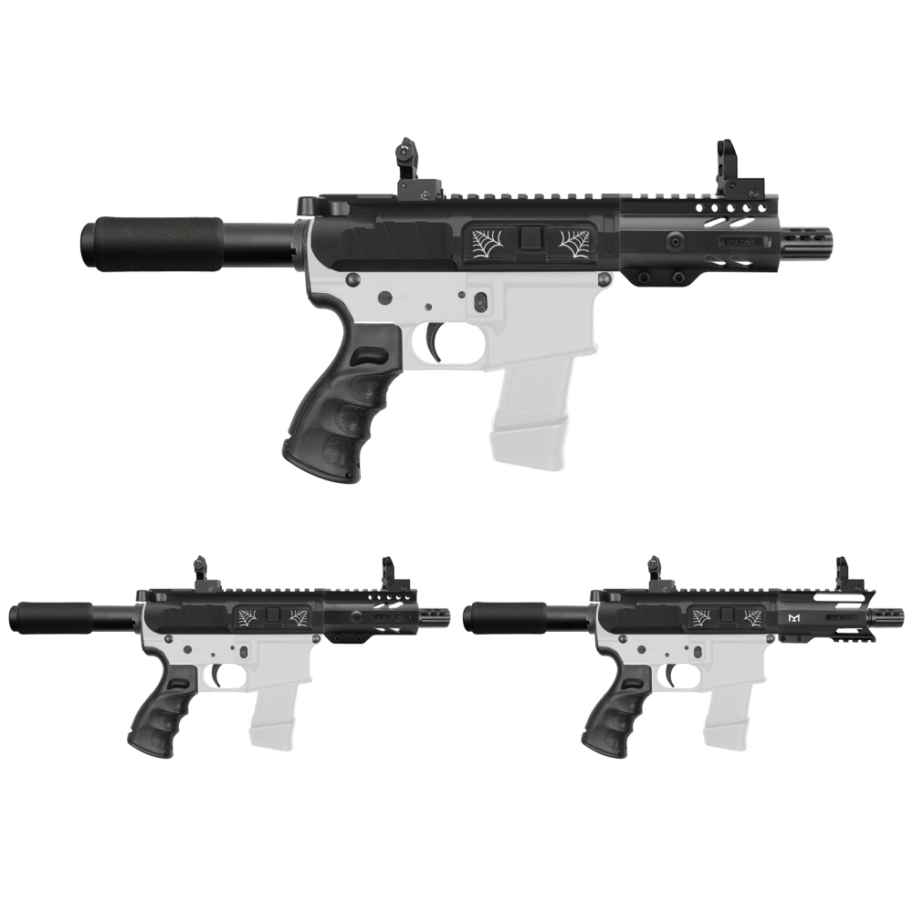 AR-40/ 40 S&W 4" Barrel 4" Handguard Option | '' SPIDER '' Pistol Kit