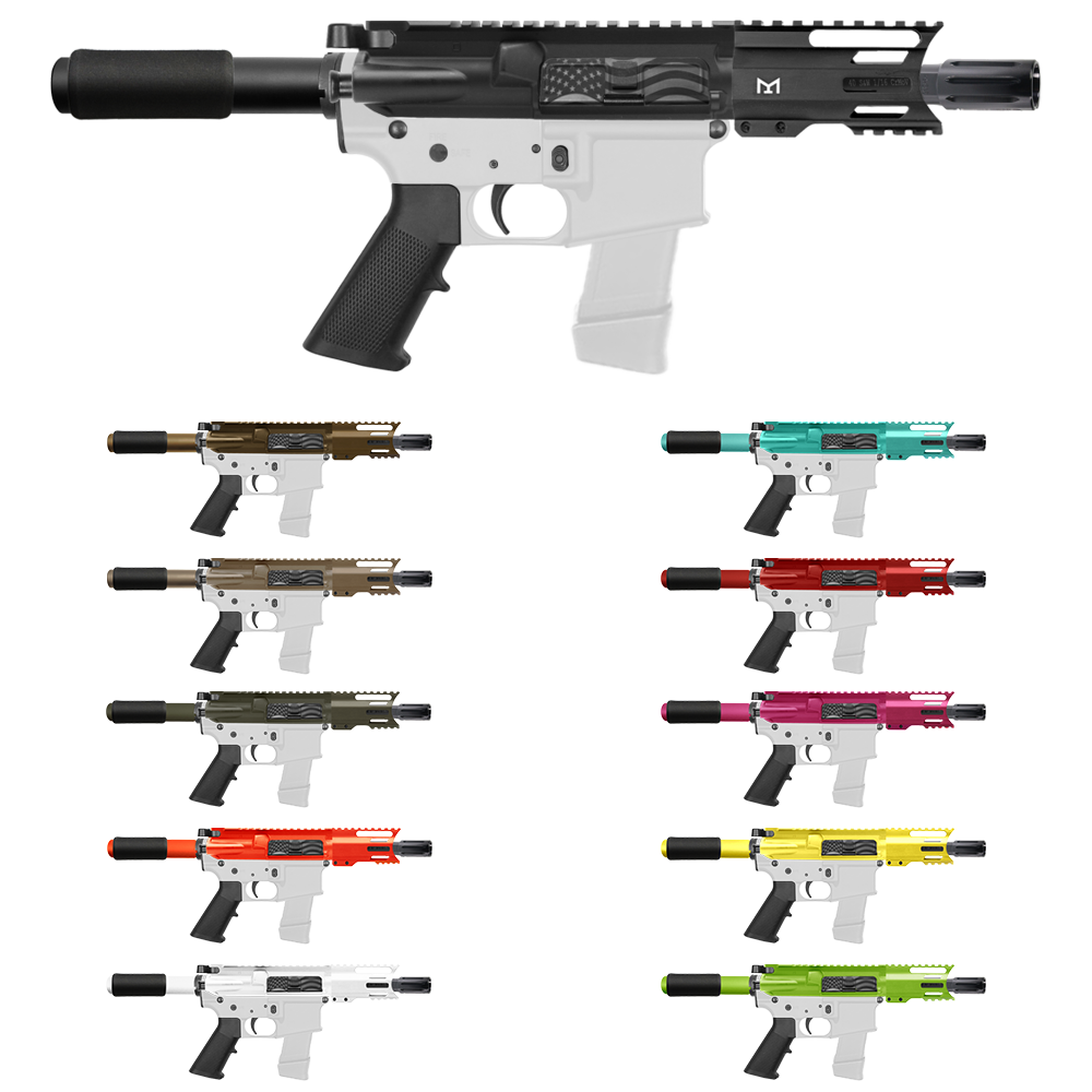 AR-40/ 40 S&W 4" Barrel 4" Handguard M Lok | ''USA FLAG'' Pistol Kit AR-40/ 40 S&W 4" Barrel 4" Handguard M Lok | ''USA FLAG'' Pistol Kit