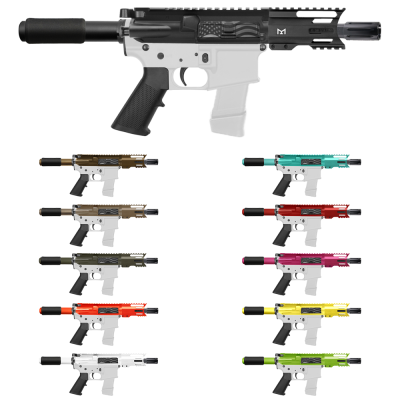 AR-40/ 40 S&W 4" Barrel 4" Handguard M Lok | ''USA FLAG'' Pistol Kit