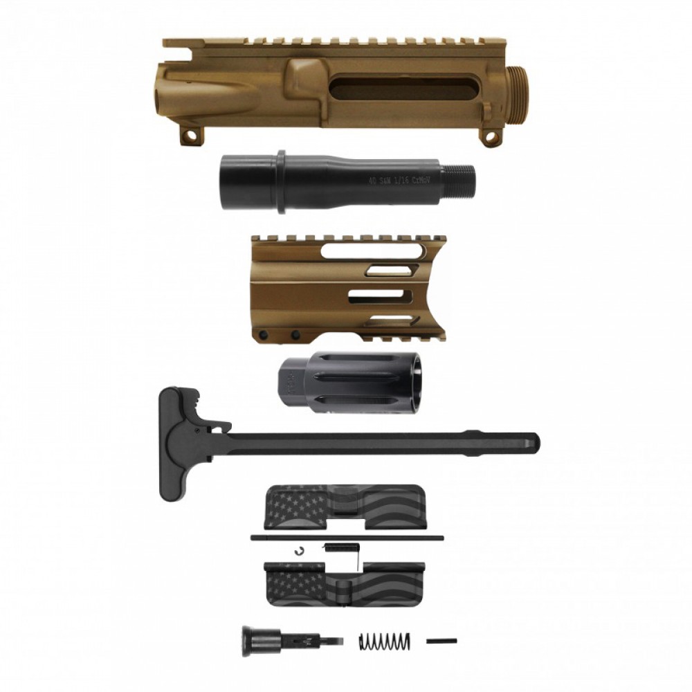 AR-40/ 40 S&W 4" Barrel 4" Handguard M Lok | ''USA FLAG'' Pistol Kit AR-40/ 40 S&W 4" Barrel 4" Handguard M Lok | ''USA FLAG'' Pistol Kit