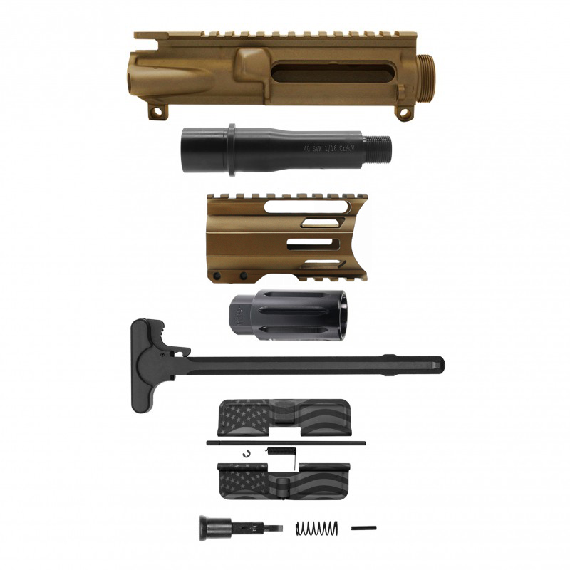 AR-40/ 40 S&W 4" Barrel 4" Handguard M Lok | ''USA FLAG'' Pistol Kit AR-40/ 40 S&W 4" Barrel 4" Handguard M Lok | ''USA FLAG'' Pistol Kit