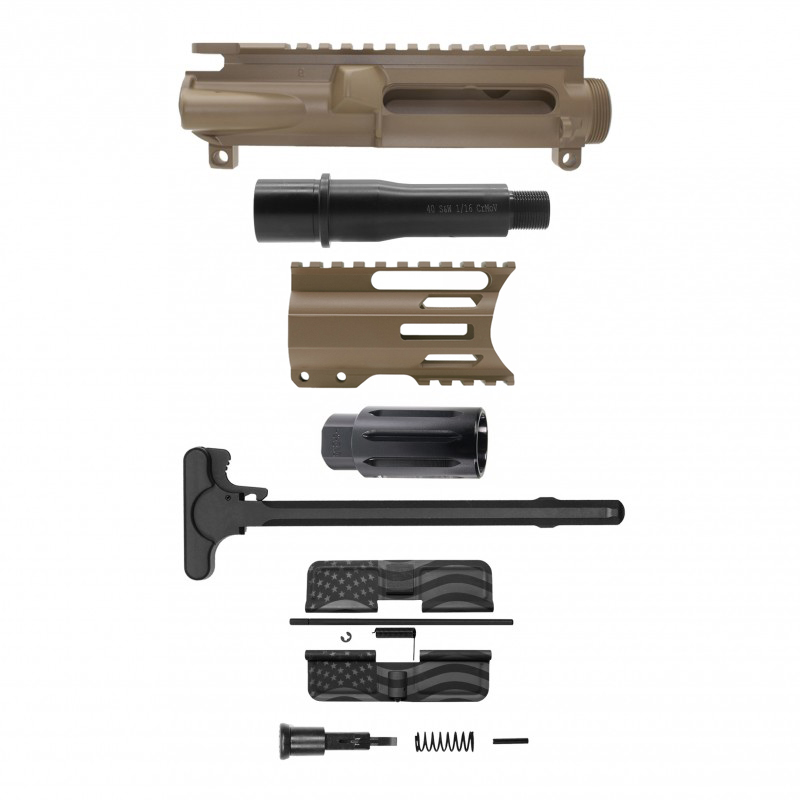 AR-40/ 40 S&W 4" Barrel 4" Handguard M Lok | ''USA FLAG'' Pistol Kit AR-40/ 40 S&W 4" Barrel 4" Handguard M Lok | ''USA FLAG'' Pistol Kit