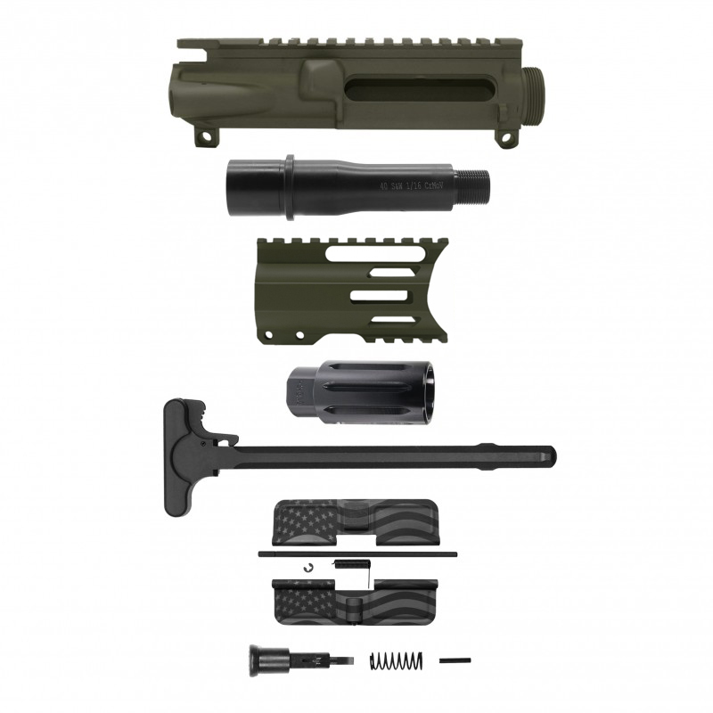 AR-40/ 40 S&W 4" Barrel 4" Handguard M Lok | ''USA FLAG'' Pistol Kit AR-40/ 40 S&W 4" Barrel 4" Handguard M Lok | ''USA FLAG'' Pistol Kit