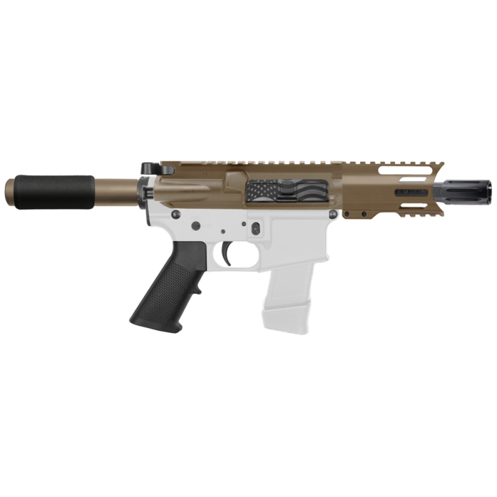 AR-40/ 40 S&W 4" Barrel 4" Handguard M Lok | ''USA FLAG'' Pistol Kit AR-40/ 40 S&W 4" Barrel 4" Handguard M Lok | ''USA FLAG'' Pistol Kit