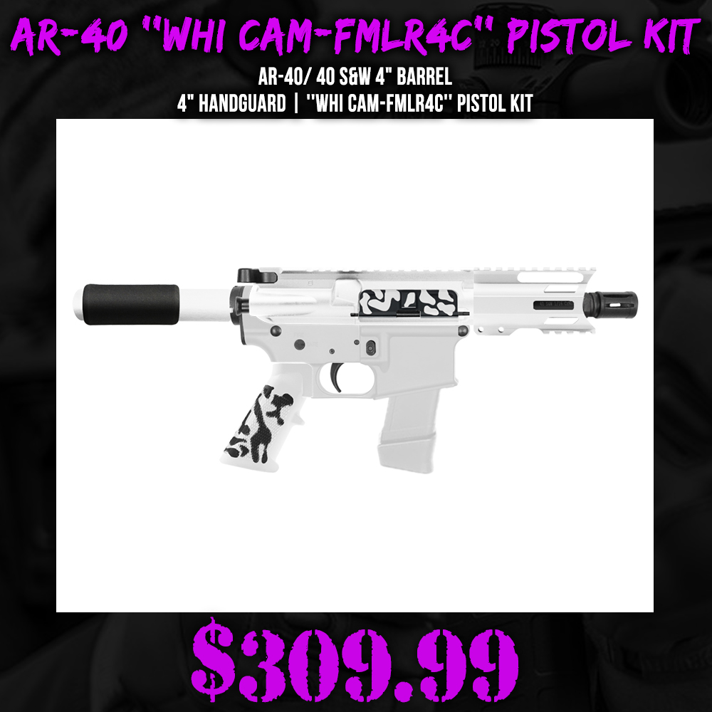 AR-40/ 40 S&W 4" Barrel 4" Handguard | ''WHI CAM-FMLR4C'' Pistol Kit