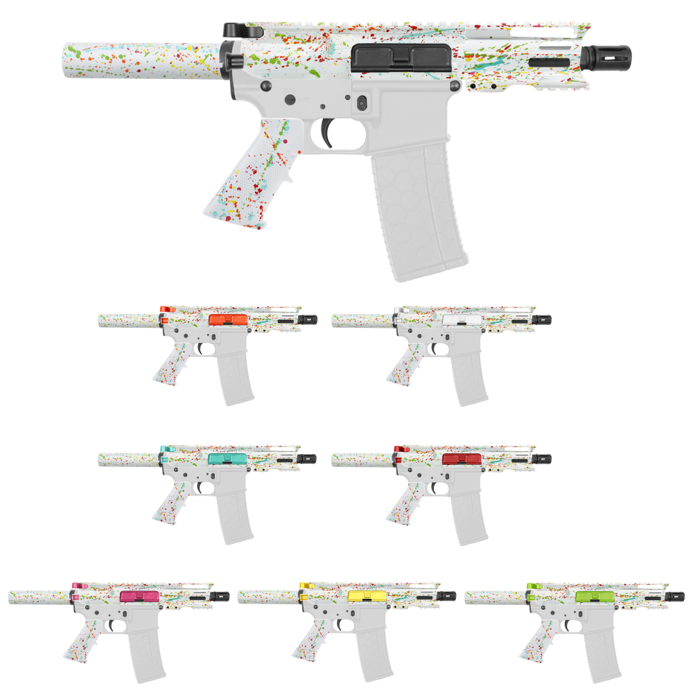 AR-40/ 40 S&W 4" Barrel 4" Handguard | ''WHI SPLATTER-4'' Pistol Kit