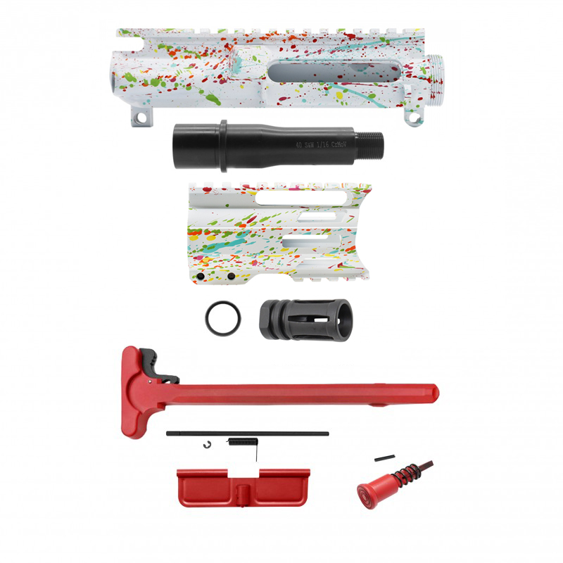 AR-40/ 40 S&W 4" Barrel 4" Handguard | ''WHI SPLATTER-4'' Pistol Kit