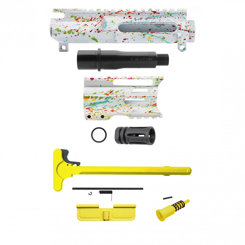 AR-40/ 40 S&W 4" Barrel 4" Handguard | ''WHI SPLATTER-4'' Pistol Kit