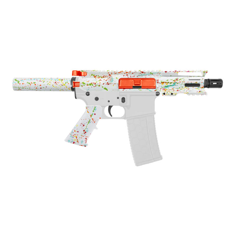 AR-40/ 40 S&W 4" Barrel 4" Handguard | ''WHI SPLATTER-4'' Pistol Kit