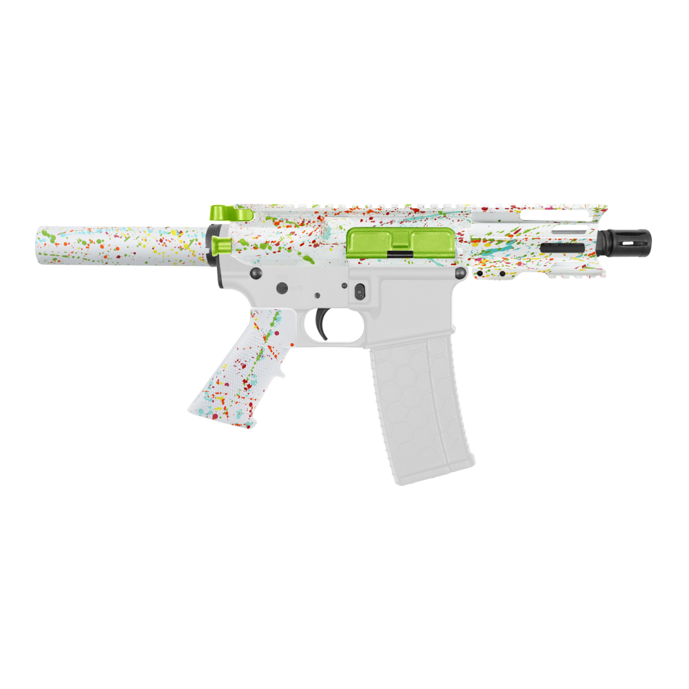 AR-40/ 40 S&W 4" Barrel 4" Handguard | ''WHI SPLATTER-4'' Pistol Kit