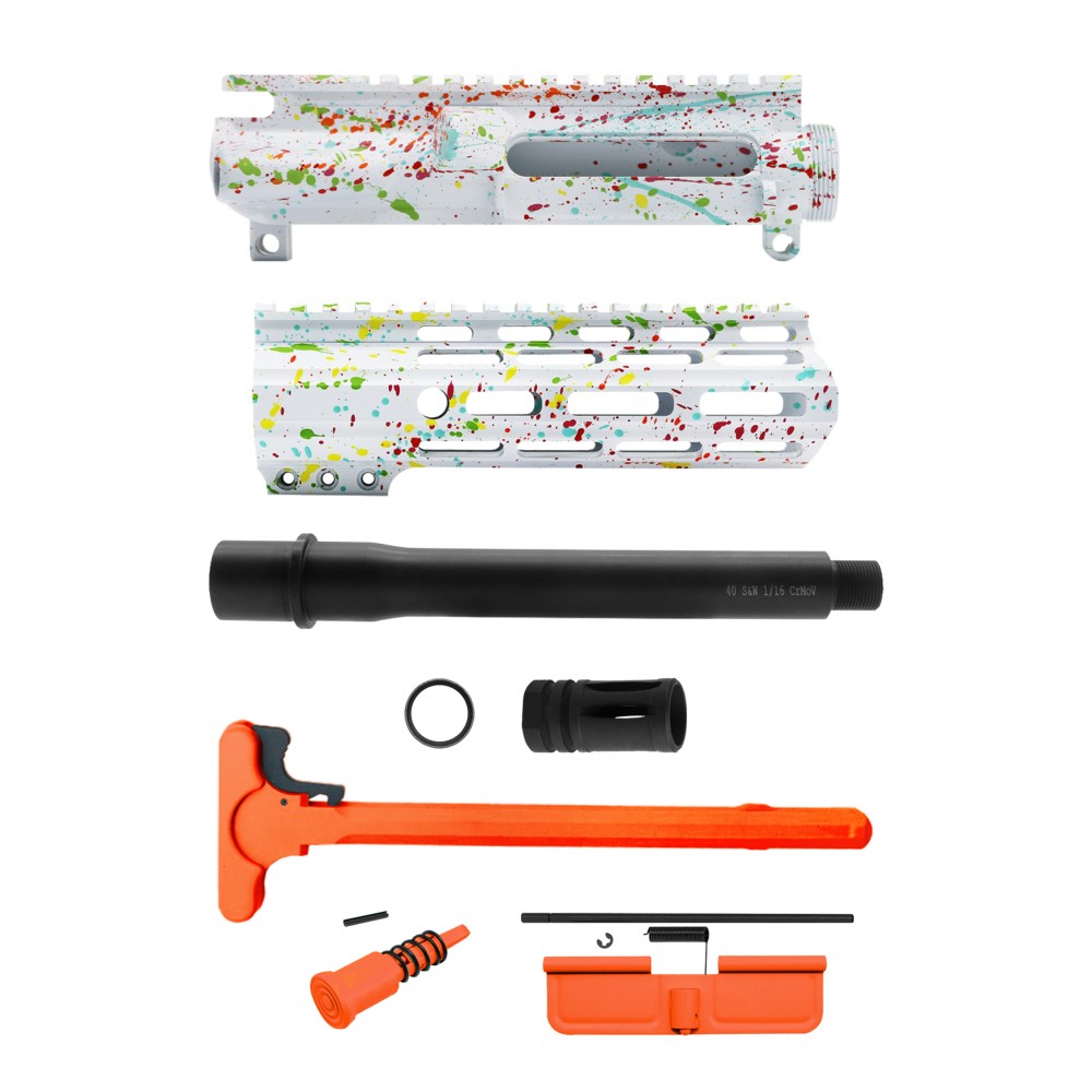 AR-40/ 40 S&W 8" Barrel 7" Handguard | ''WHI SPLATTER-7'' Pistol Kit