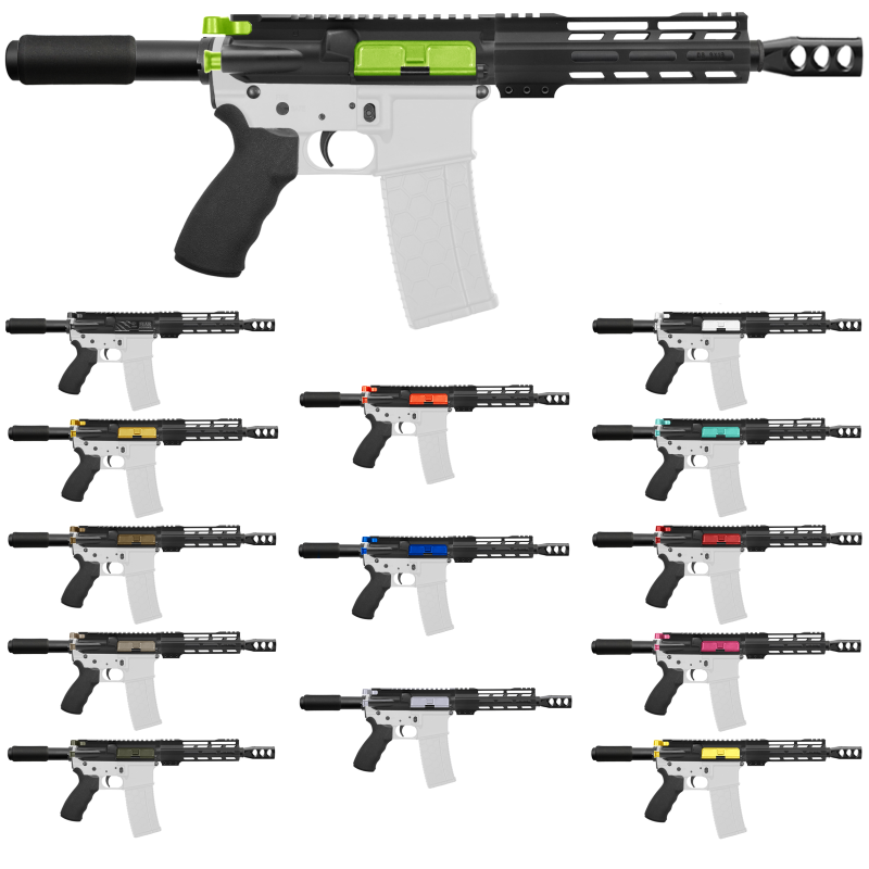 AR-9mm 7.5" Barrel W/ 7" Handguard / Color Bundle Options | ''FNLE-7'' Pistol Kit