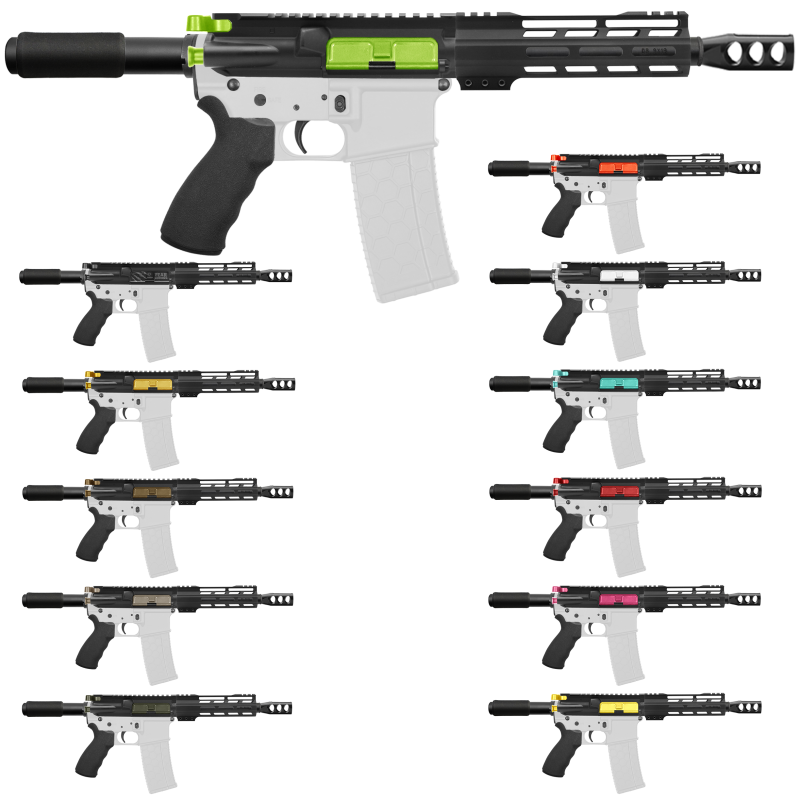 AR-9mm 7.5" Barrel W/ 7" Handguard / Color Bundle Options | ''FNLE-7'' Pistol Kit AR-9mm 7.5" Barrel W/ 7" Handguard / Color Bundle Options | ''FNLE-7'' Pistol Kit