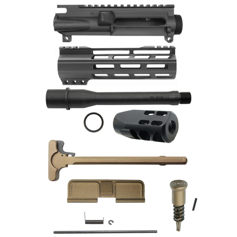 AR-9mm 7.5" Barrel W/ 7" Handguard / Color Bundle Options | ''FNLE-7'' Pistol Kit AR-9mm 7.5" Barrel W/ 7" Handguard / Color Bundle Options | ''FNLE-7'' Pistol Kit