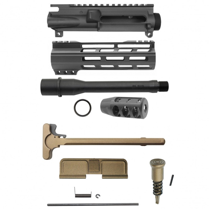 AR-9mm 7.5" Barrel W/ 7" Handguard / Color Bundle Options | ''FNLE-7'' Pistol Kit AR-9mm 7.5" Barrel W/ 7" Handguard / Color Bundle Options | ''FNLE-7'' Pistol Kit