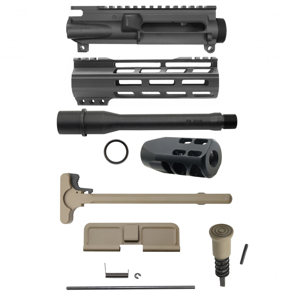 AR-9mm 7.5" Barrel W/ 7" Handguard / Color Bundle Options | ''FNLE-7'' Pistol Kit AR-9mm 7.5" Barrel W/ 7" Handguard / Color Bundle Options | ''FNLE-7'' Pistol Kit