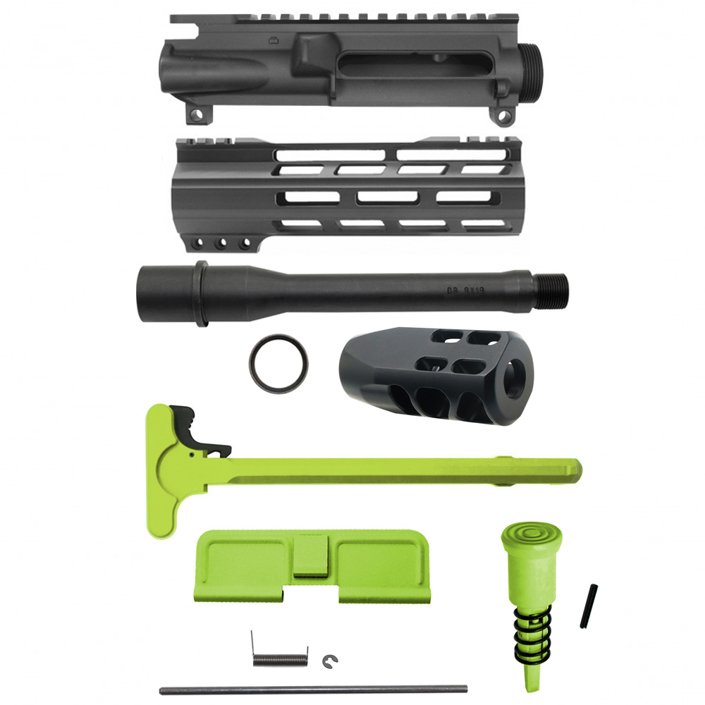 AR-9mm 7.5" Barrel W/ 7" Handguard / Color Bundle Options | ''FNLE-7'' Pistol Kit AR-9mm 7.5" Barrel W/ 7" Handguard / Color Bundle Options | ''FNLE-7'' Pistol Kit