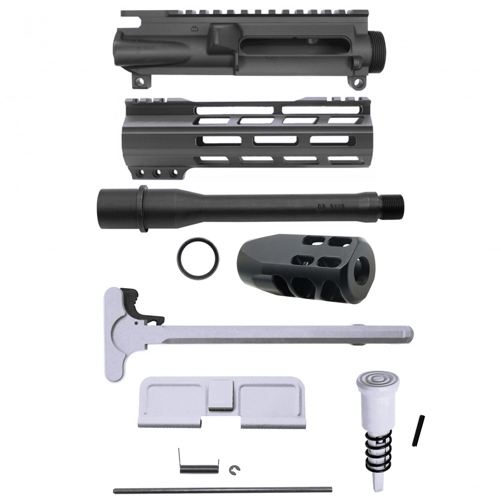 AR-9mm 7.5" Barrel W/ 7" Handguard / Color Bundle Options | ''FNLE-7'' Pistol Kit AR-9mm 7.5" Barrel W/ 7" Handguard / Color Bundle Options | ''FNLE-7'' Pistol Kit