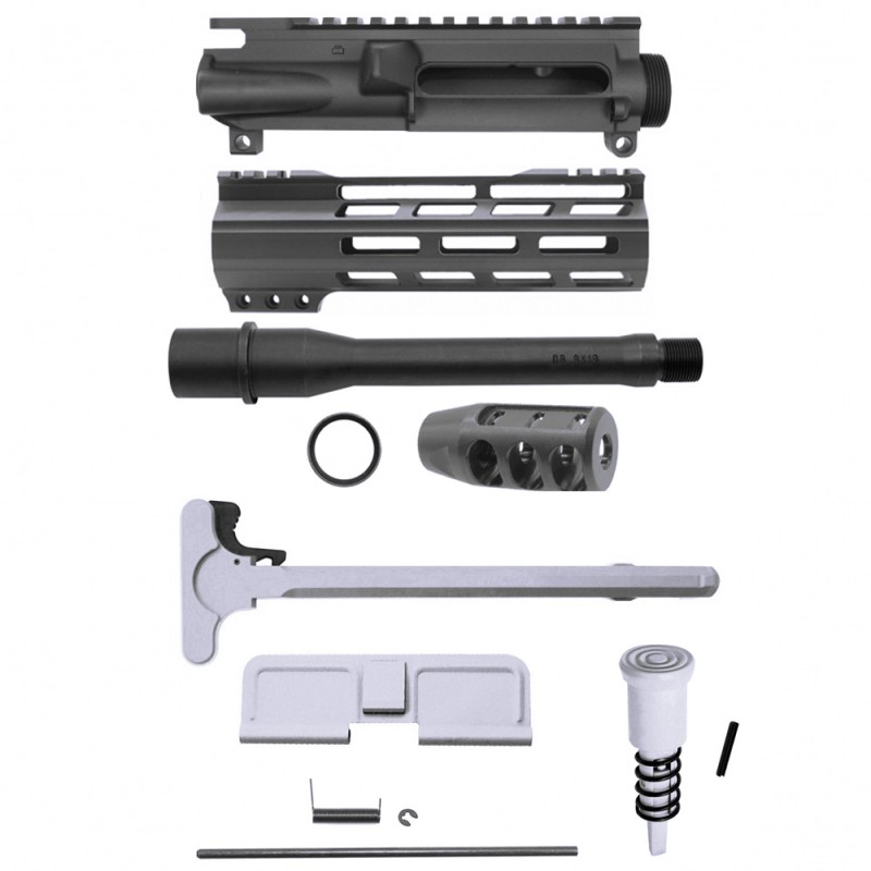 AR-9mm 7.5" Barrel W/ 7" Handguard / Color Bundle Options | ''FNLE-7'' Pistol Kit
