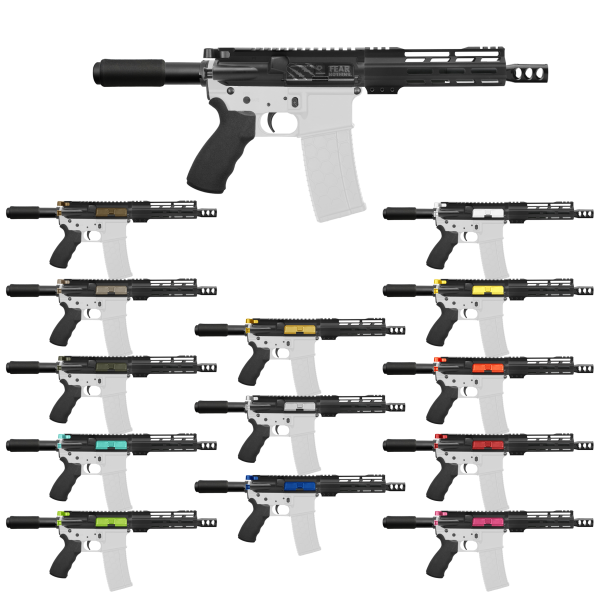 AR-9mm 7.5" Barrel W/ 7" Handguard / Color Bundle Options | ''FNLE-7'' Pistol Kit