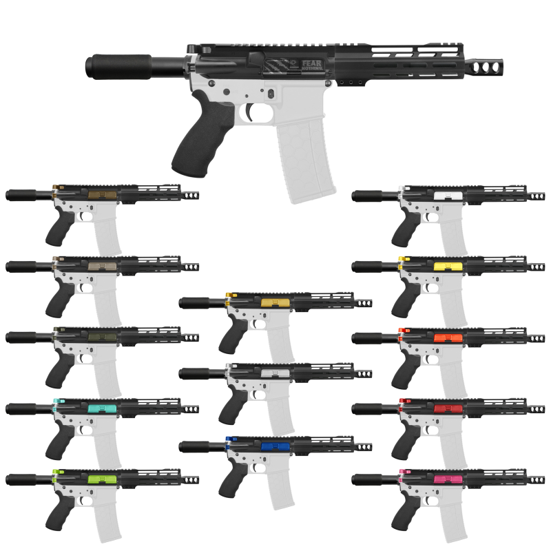 AR-9mm 7.5" Barrel W/ 7" Handguard / Color Bundle Options | ''FNLE-7'' Pistol Kit