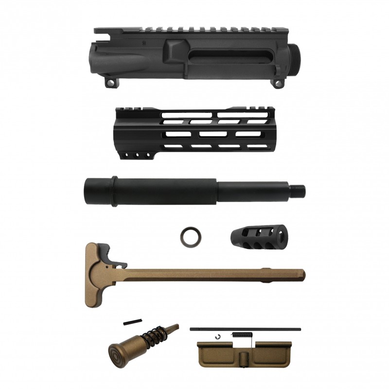 AR-9mm 7.5" Barrel W/ 7" Handguard / Color Bundle Options | ''FNLE-7'' Pistol Kit