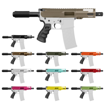 AR 9mm 4'' Barrel W/ 4'' Handguard Color Options| ''LIGHT-4'' Pistol Kit