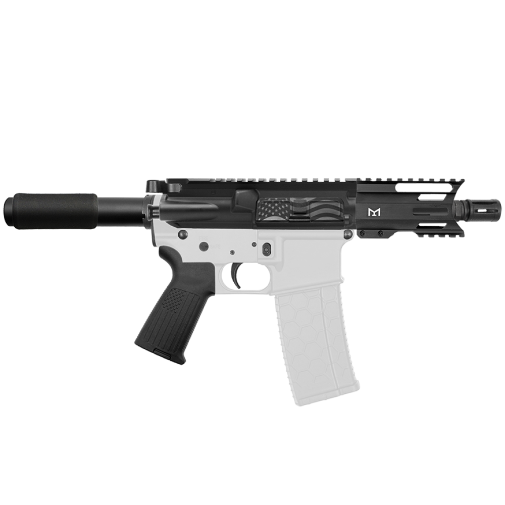 AR 9mm 4'' Barrel W/ 4'' Handguard Color Options| ''USA-4'' Pistol Kit AR 9mm 4'' Barrel W/ 4'' Handguard Color Options| ''USA-4'' Pistol Kit
