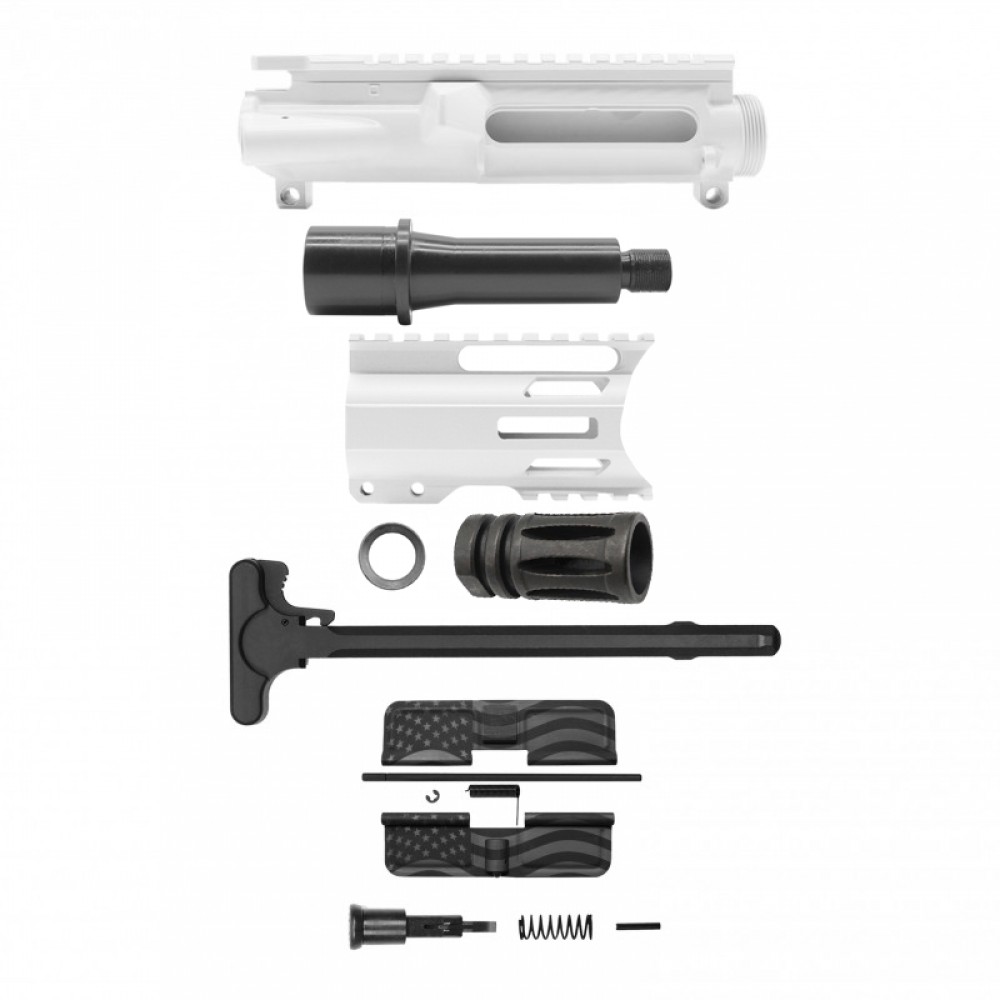 AR 9mm 4'' Barrel W/ 4'' Handguard Color Options| ''USA-4'' Pistol Kit AR 9mm 4'' Barrel W/ 4'' Handguard Color Options| ''USA-4'' Pistol Kit