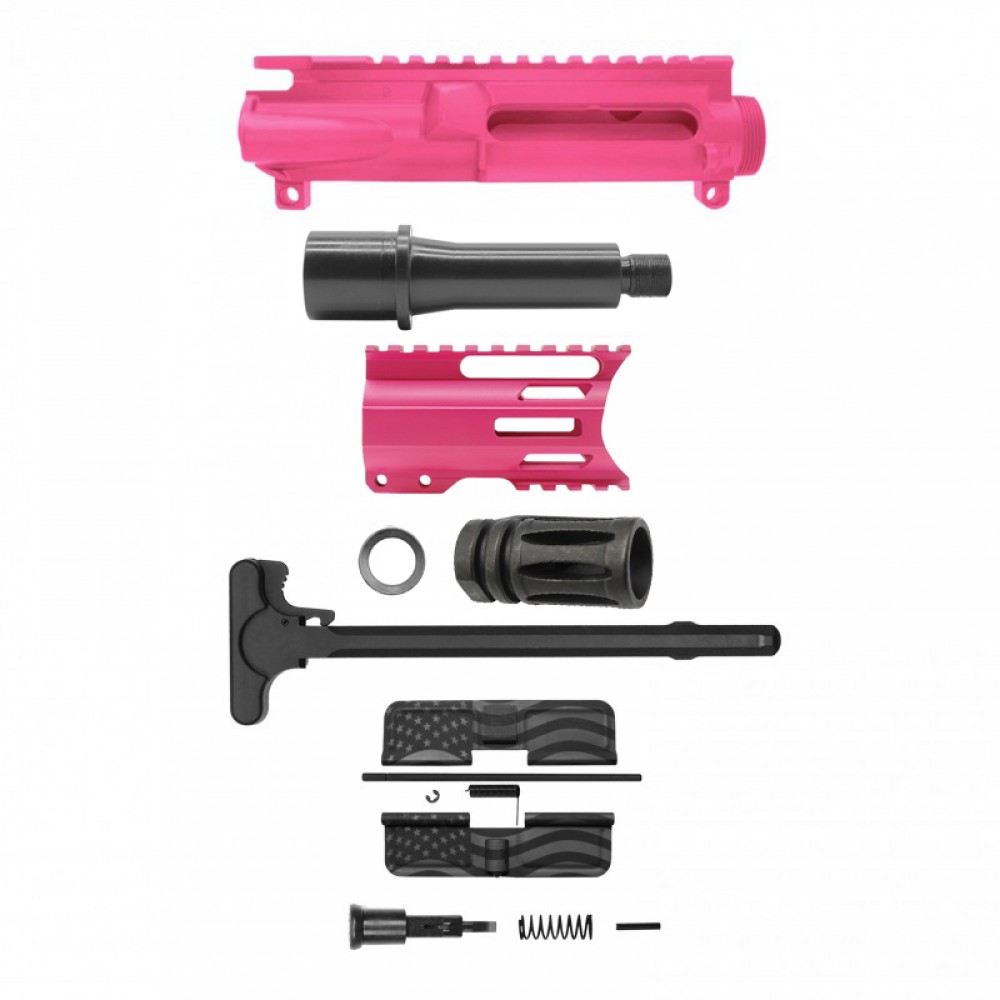 AR 9mm 4'' Barrel W/ 4'' Handguard Color Options| ''USA-4'' Pistol Kit AR 9mm 4'' Barrel W/ 4'' Handguard Color Options| ''USA-4'' Pistol Kit