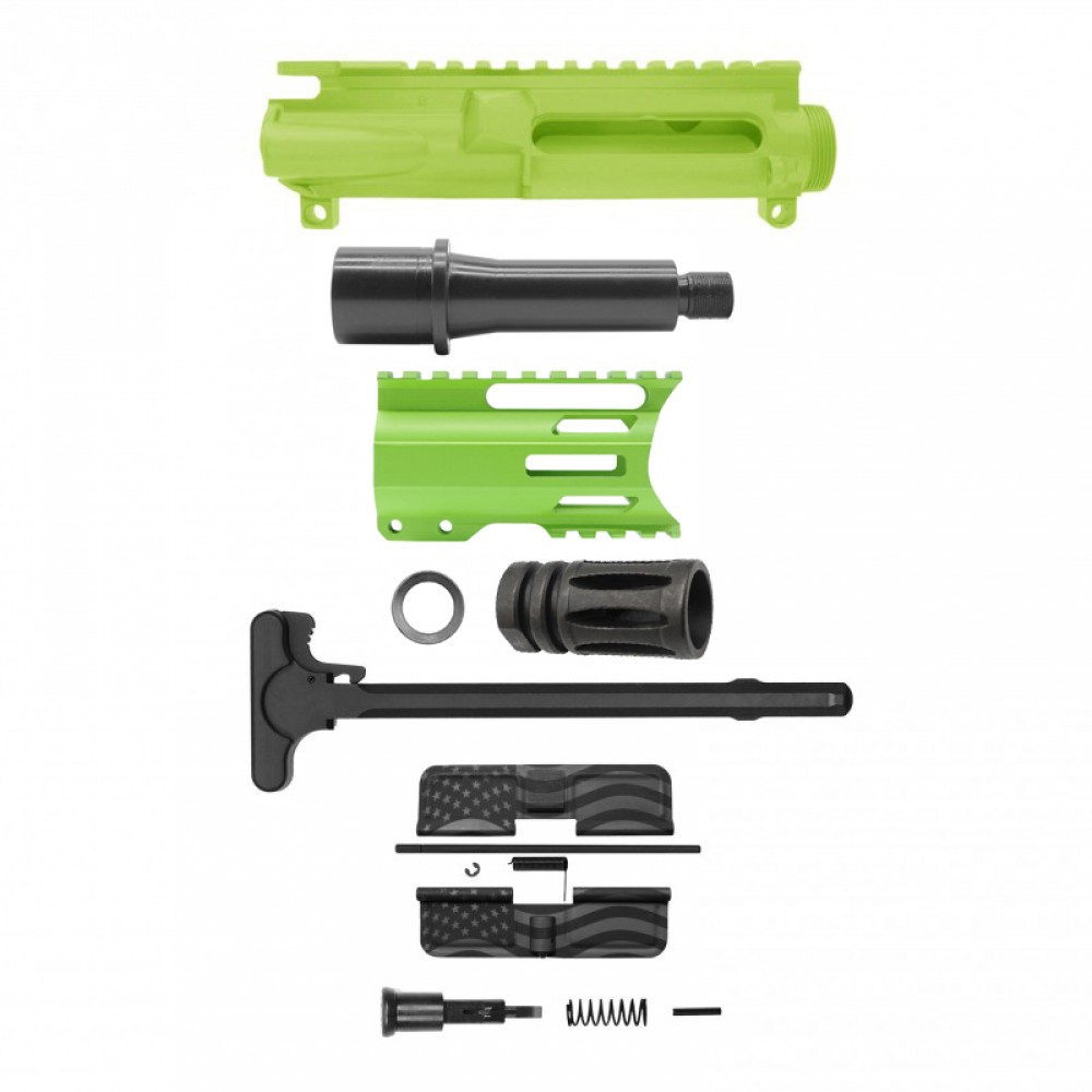 AR 9mm 4'' Barrel W/ 4'' Handguard Color Options| ''USA-4'' Pistol Kit AR 9mm 4'' Barrel W/ 4'' Handguard Color Options| ''USA-4'' Pistol Kit
