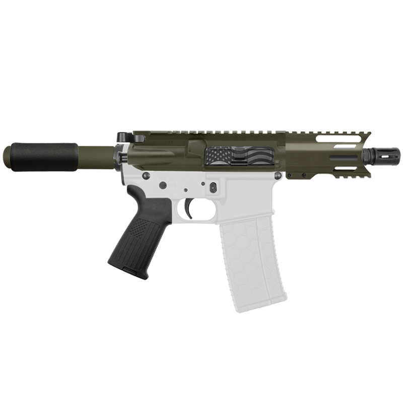 AR 9mm 4'' Barrel W/ 4'' Handguard Color Options| ''USA-4'' Pistol Kit AR 9mm 4'' Barrel W/ 4'' Handguard Color Options| ''USA-4'' Pistol Kit