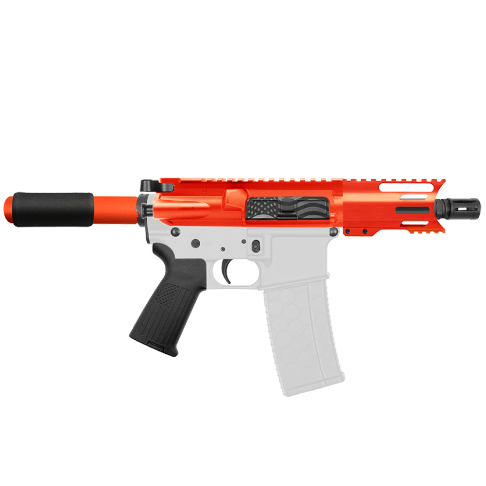 AR 9mm 4'' Barrel W/ 4'' Handguard Color Options| ''USA-4'' Pistol Kit AR 9mm 4'' Barrel W/ 4'' Handguard Color Options| ''USA-4'' Pistol Kit