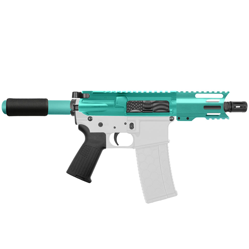 AR 9mm 4'' Barrel W/ 4'' Handguard Color Options| ''USA-4'' Pistol Kit AR 9mm 4'' Barrel W/ 4'' Handguard Color Options| ''USA-4'' Pistol Kit